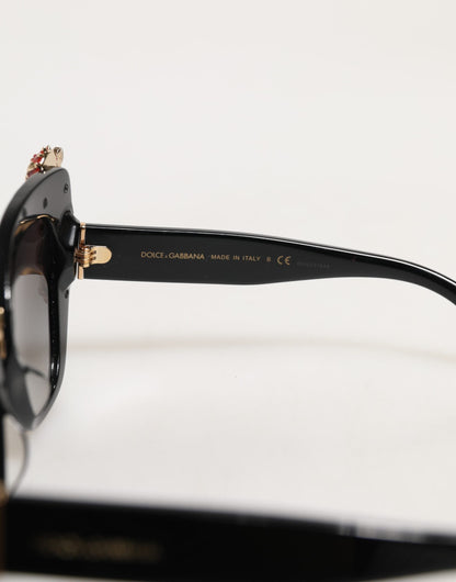 Dolce & Gabbana DG4319F Red Sacred Heart Crystal Butterfly Sunglasses