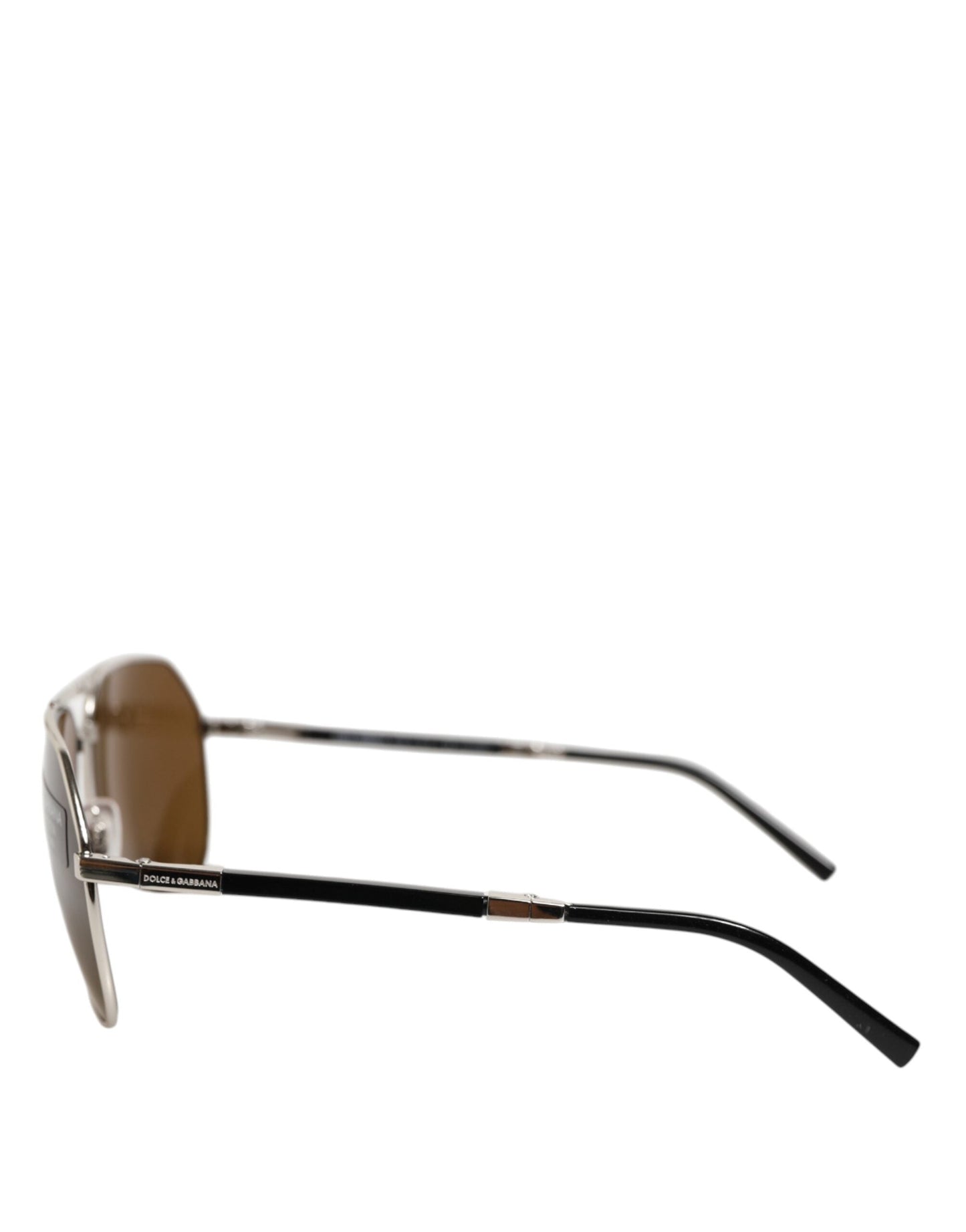 Dolce & Gabbana DG2106K Silver Frame Aviator Shades Eyewear Sunglasses