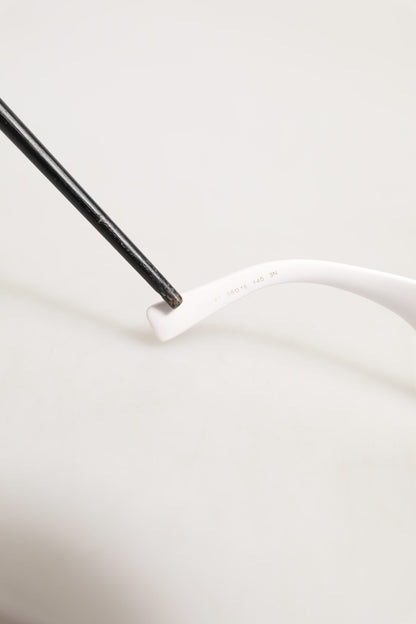 Dolce & Gabbana White Frame Re-Edition Shades Eyewear Sunglasses