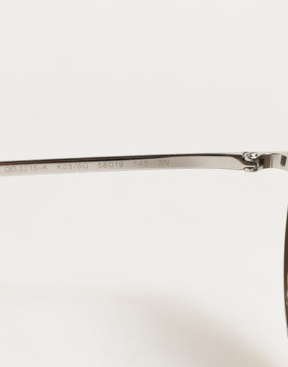 Dolce & Gabbana DG2215K Silver Metal Round Shades Eyewear Sunglasses