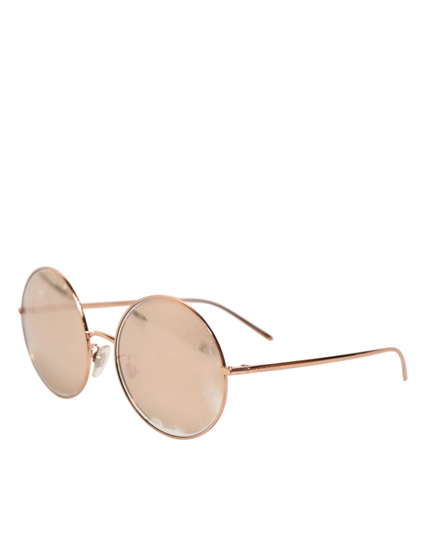 Dolce & Gabbana DG2215K Gold Metal Round Shades Eyewear Sunglasses