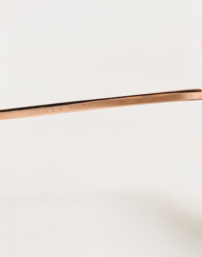Dolce & Gabbana DG2215K Gold Metal Round Shades Eyewear Sunglasses