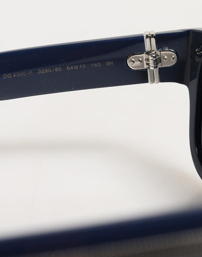 Dolce & Gabbana Blue Acetate Frame Polarized Lenses Sunglasses