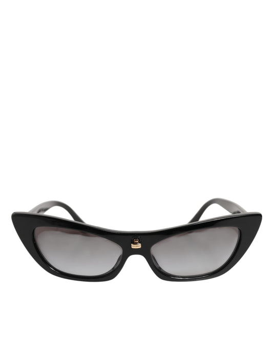 Dolce & Gabbana Black Re-Edition DNA Cat-Eye Frame Sunglasses