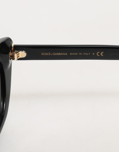 Dolce & Gabbana Black Re-Edition DNA Cat-Eye Frame Sunglasses