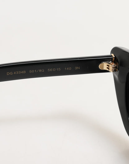 Dolce & Gabbana Black Re-Edition DNA Cat-Eye Frame Sunglasses