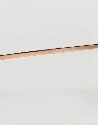 Dolce & Gabbana Rose Gold Plated Round Lenses Shades Eyewear Sunglasses