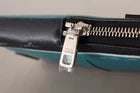 Dolce & Gabbana Blue Leather Cross Body Neck Strap Card Slot Phone Pocket