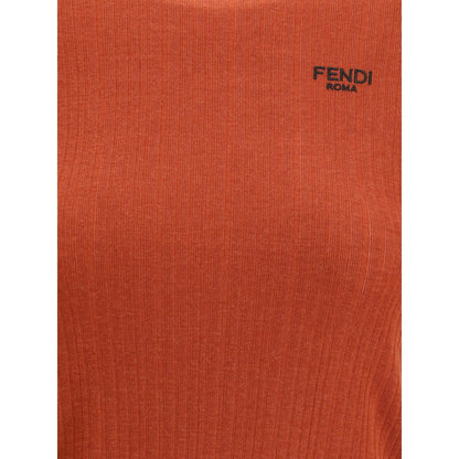 Fendi Short-sleeved Virgin Wool Top