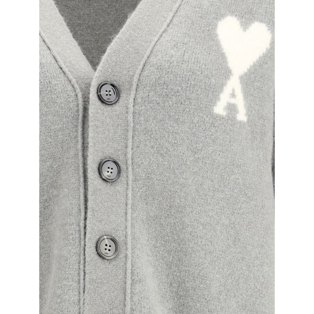 Ami Paris Alpaca Ami de Coeur Cardigan