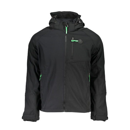 Gianmarco Venturi Black Polyester Jackets & Coat