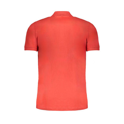 Gianmarco Venturi Red Cotton Polo Shirt