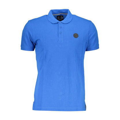 Gianmarco Venturi Blue Cotton Polo Shirt