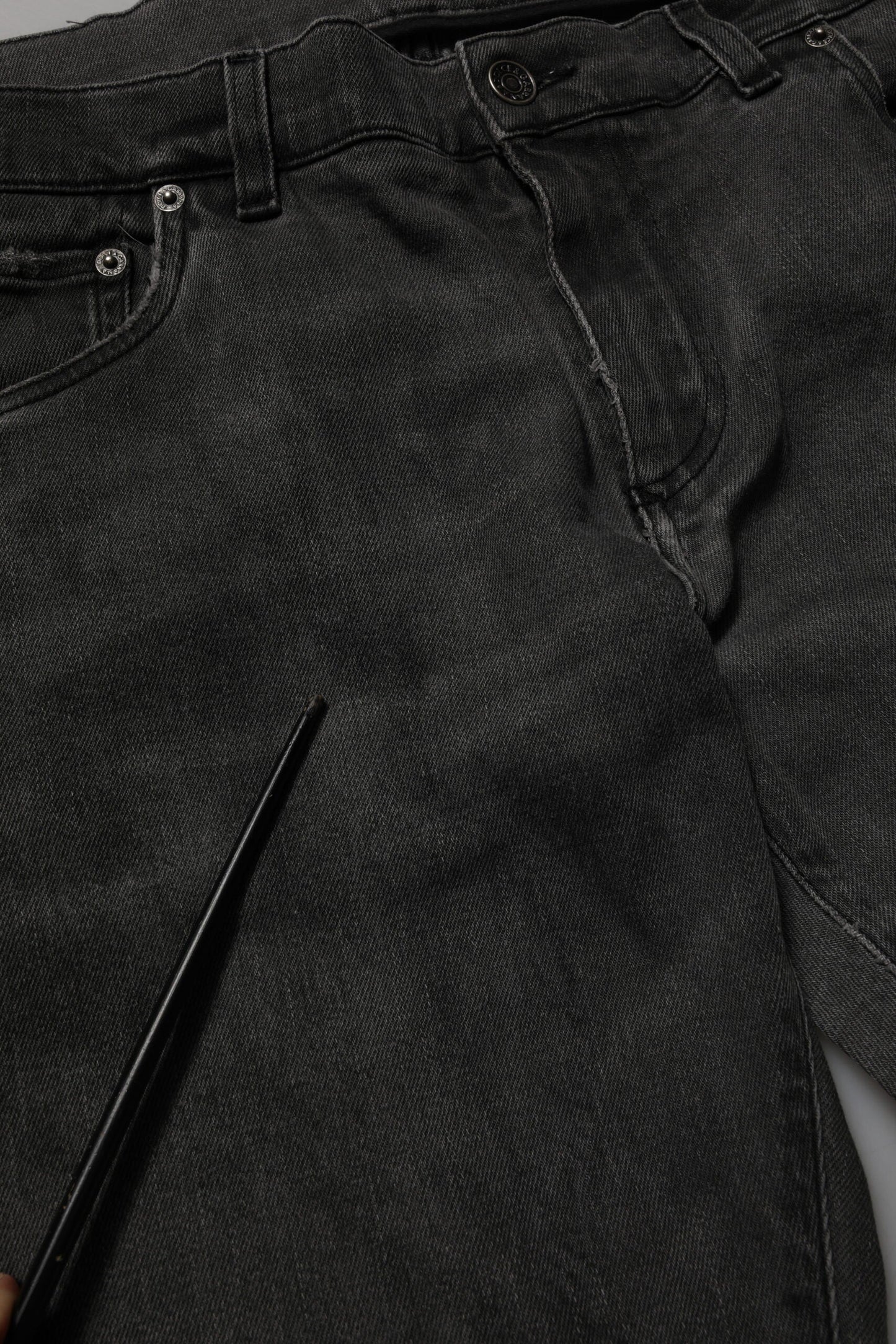 Dolce & Gabbana Dark Gray Cotton Skinny Men Denim Jeans