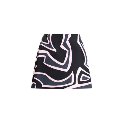 Emilio Pucci Wrap mini Skirt with Marmo print