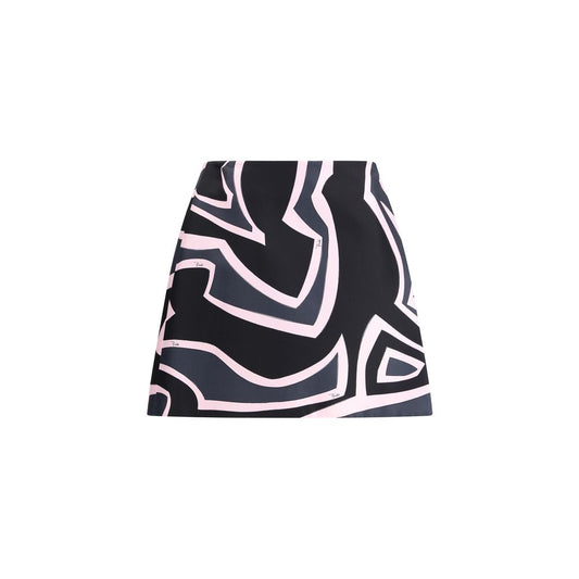 Emilio Pucci Wrap mini Skirt with Marmo print