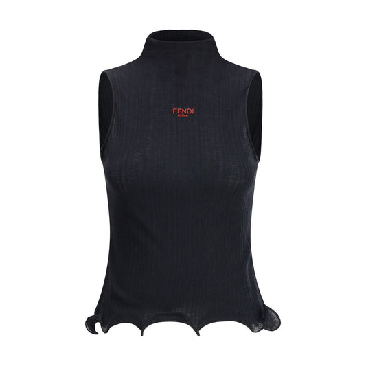 Fendi Sleeveless Virgin Wool Top