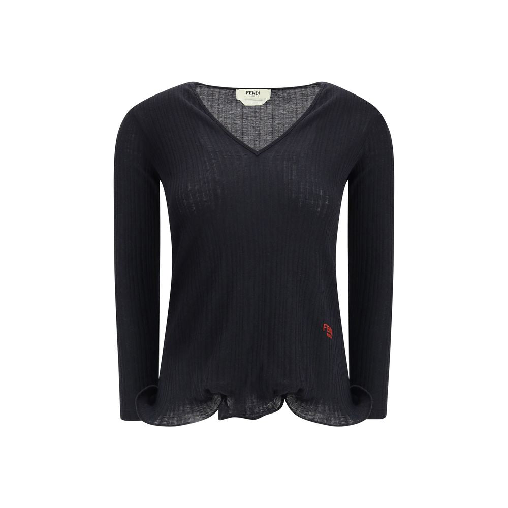 Fendi Long-sleeved Virgin Wool top