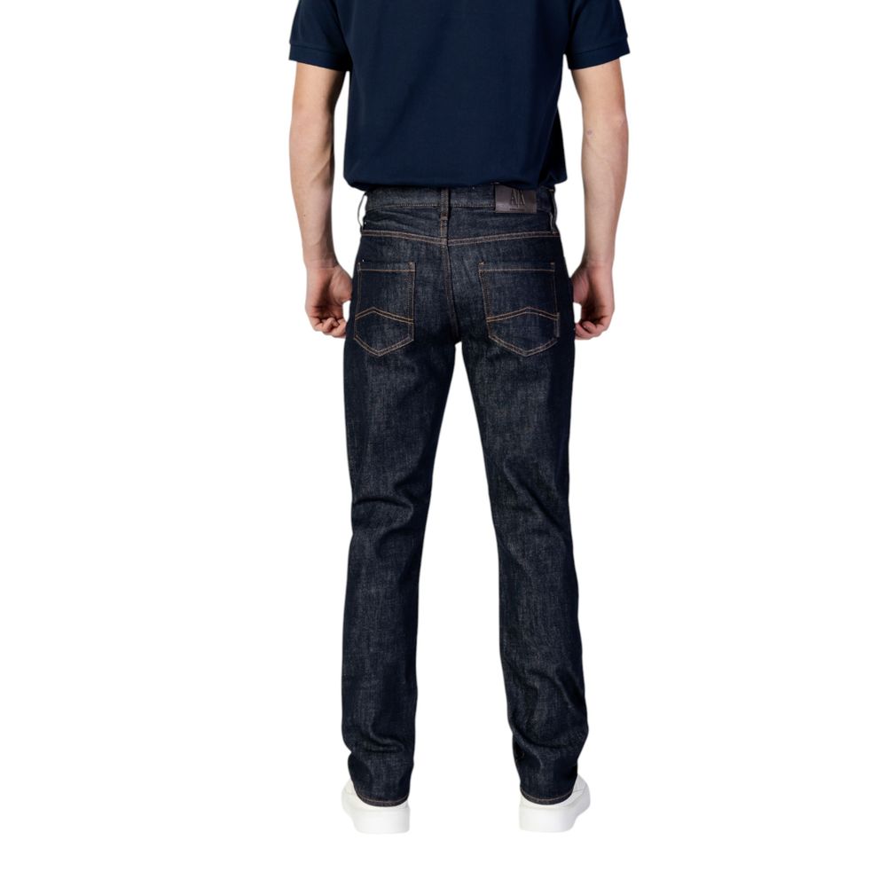 Armani Exchange Blue Polyester Skinny Jean