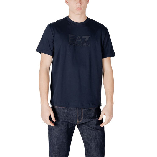 EA7 Emporio Armani Blue Cotton T-Shirt