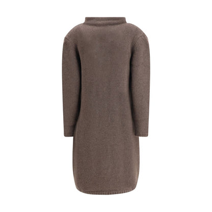 Ella Semi-long Sweater with a front hook-and-eye closure