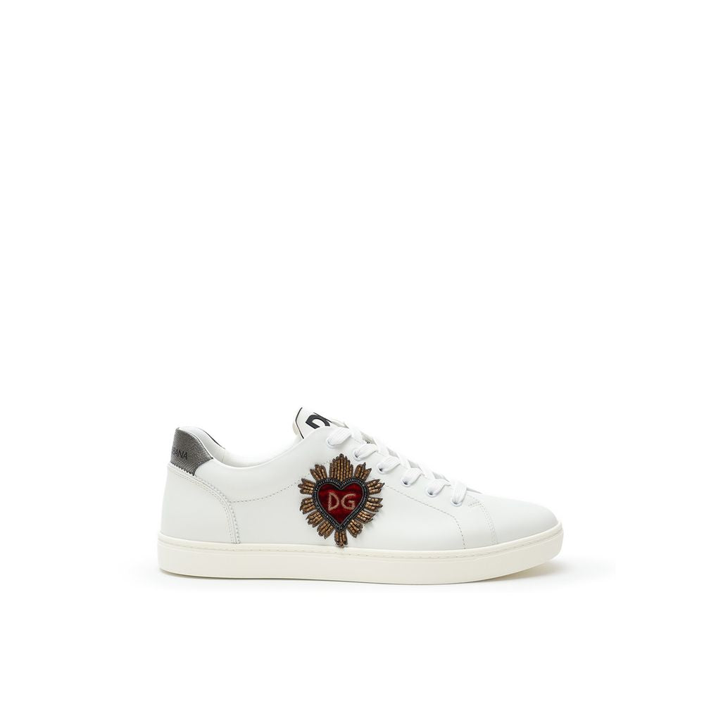 Dolce & Gabbana White Leather Sneaker