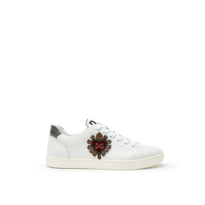 Dolce & Gabbana White Leather Sneaker