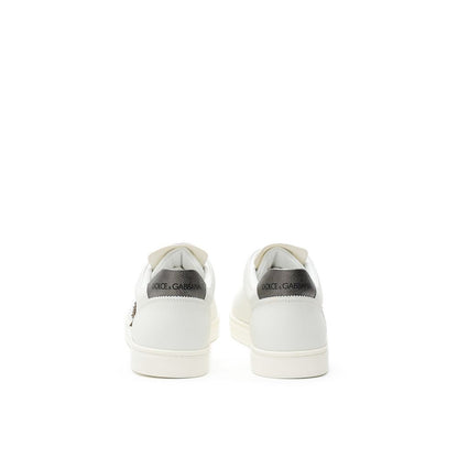 Dolce & Gabbana White Leather Sneaker