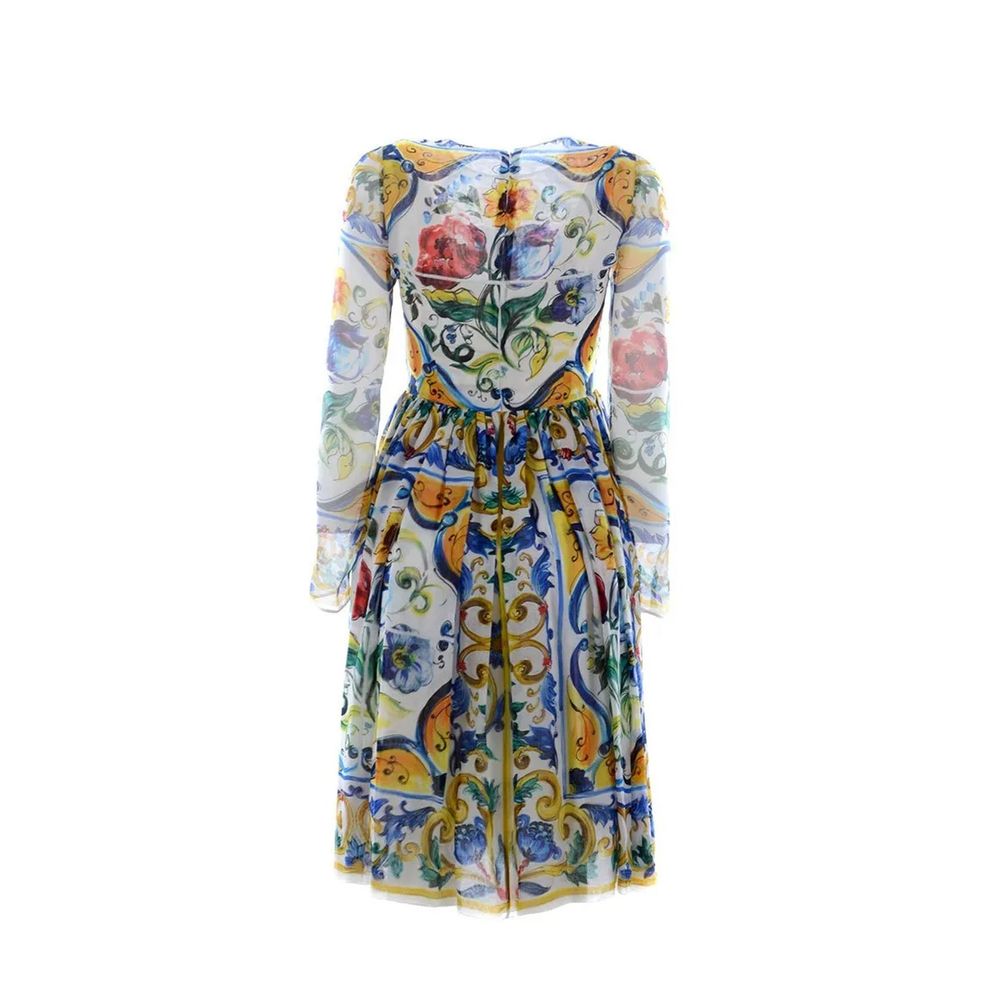 Dolce & Gabbana Silk Maiolica Dress