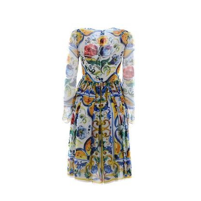 Dolce & Gabbana Silk Maiolica Dress