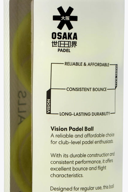 Osaka Vision Padel Ball - 3 Ball Can | No Color